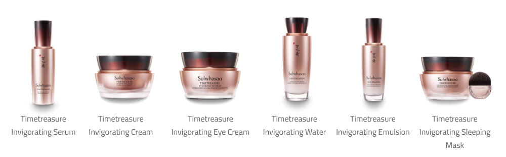SULWHASOO Timetreasure Invigorating Line Products5 Korea Beauty For You