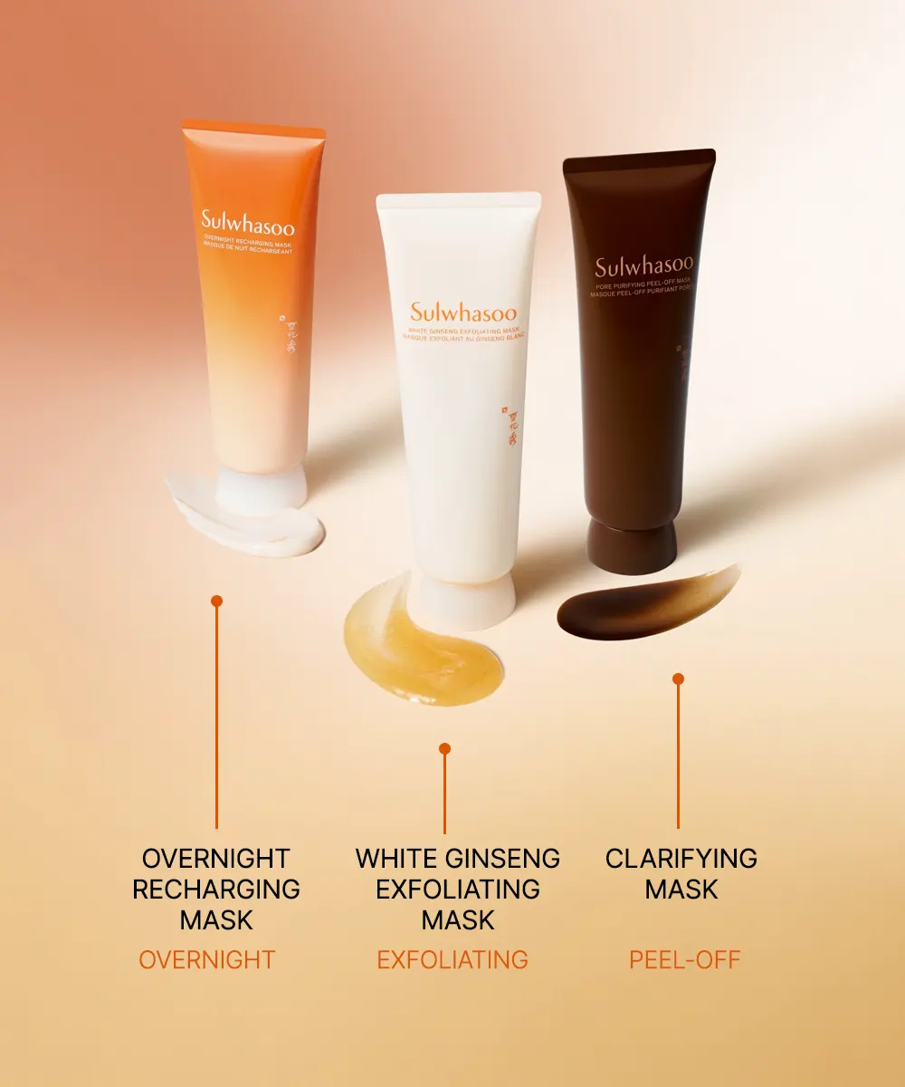 Radiance mask, SULWHASOO White Ginseng Exfoliating Mask