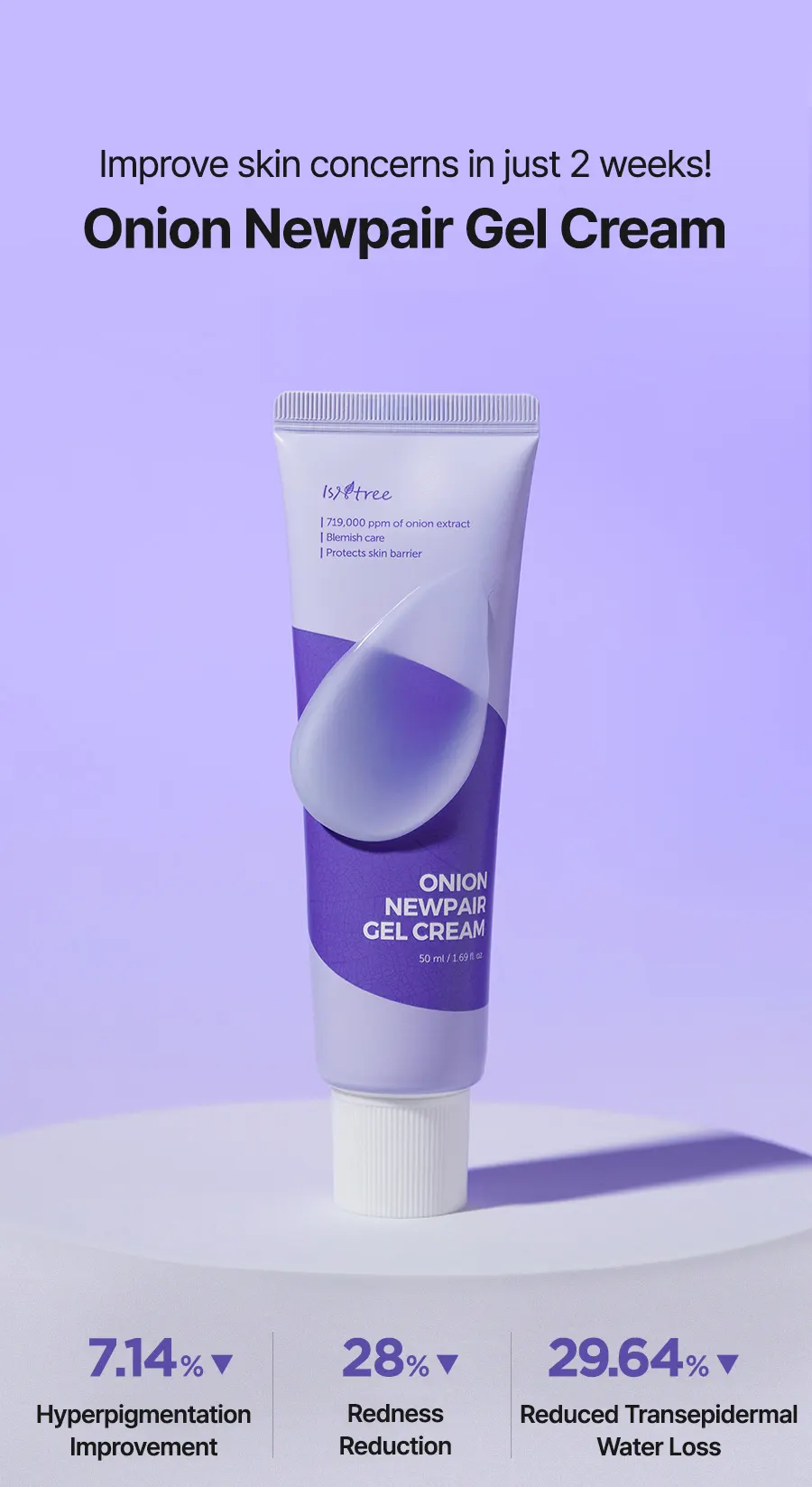 New Gel Cream, ISNTREE Onion Newpair Gel Cream 50mL