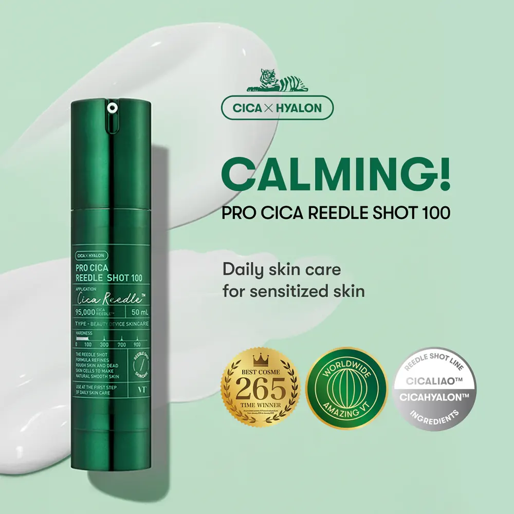 VT COSMETICS Pro Cica Reedle Shot 100 50 mL Korea Beauty For You Pro Cica Reedle Shot 100 50 mL from VT COSMETICS