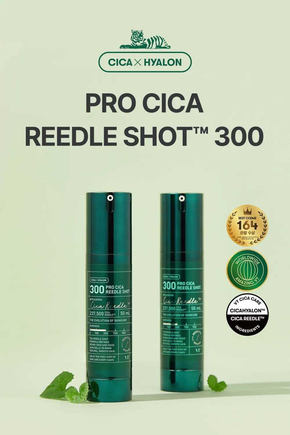VT COSMETICS Pro Cica Reedle Shot 300 50 mL Korea Beauty For You Pro Cica Reedle Shot 300 01 Korea Beauty For You