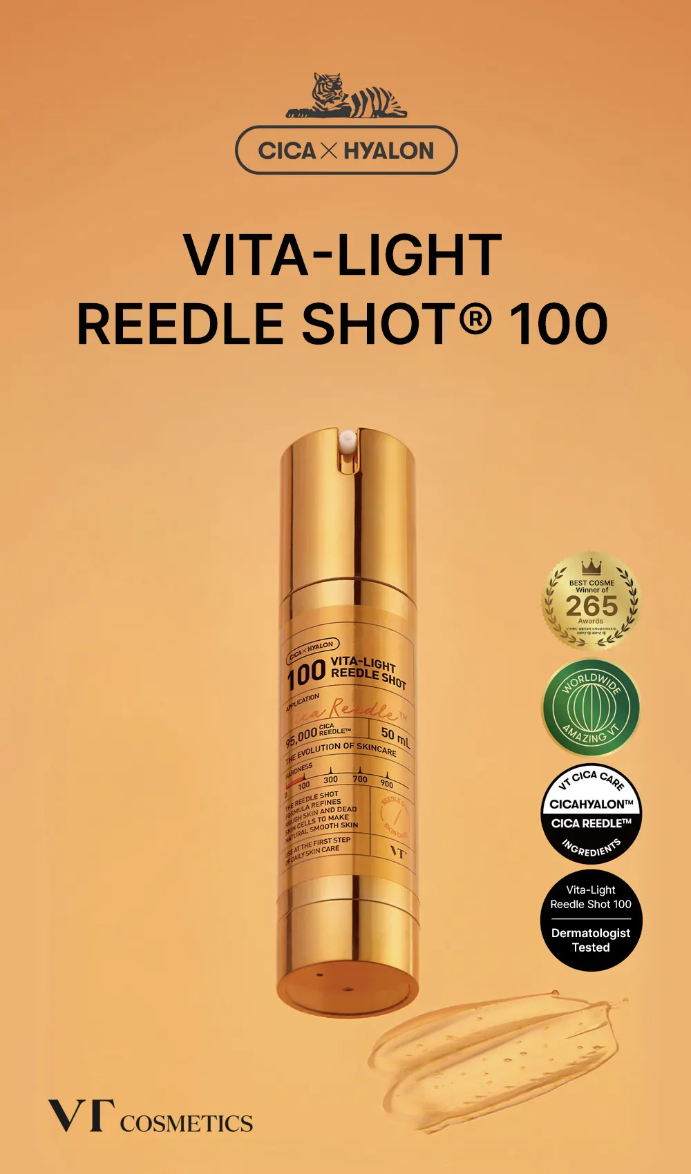 VT COSMETICS Vita-Light Reedle Shot 100 50ml Korea Beauty For You VT COSMETICS Vita-Light Reedle Shot 100 50ml
