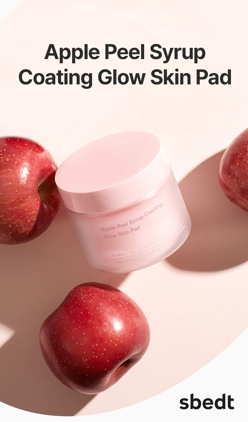 SUNGBOON EDITOR Apple Peel Syrup Coating Glow Skin Pad 230ml Korea Beauty For You SBEDT Apple Peel Syrup Coating Glow Skin Pad 230ml