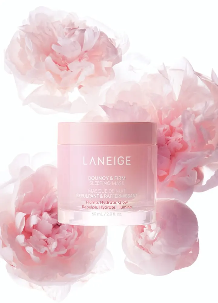 LANEIGE Bouncy & Firm Sleeping Mask 60ml, Overnight Firming Mask Korea Beauty For You Leave on Mask, LANEIGE Bouncy & Firm Sleeping Mask