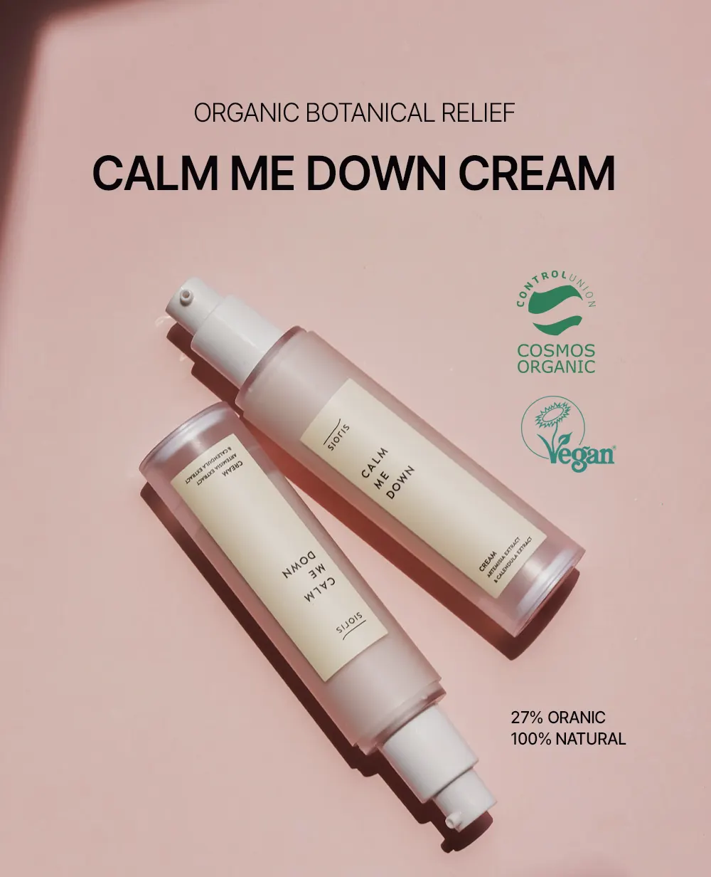 SIORIS Calm me down Cream 50ml, Organic Soothing Moisturizer