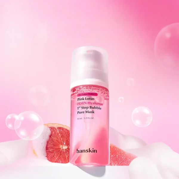 HANSKIN Pink Lotus PDRN Hyaluron Bubble Pore Mask 95ml