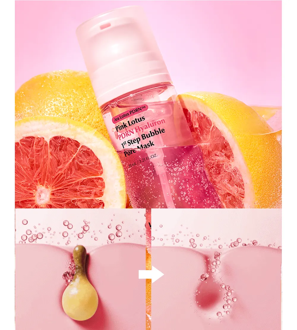 HANSKIN PDRN Hyaluron Bubble  Mask featuring 7-layer collagen