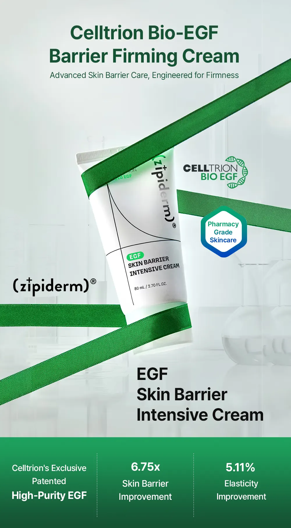 ZIPIDERM EGF Skin Barrier Intensive Cream for Skin Barrier Care